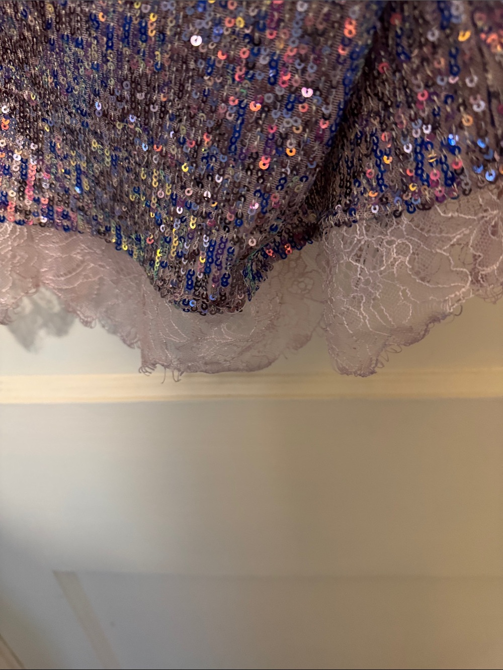 Urban Outfitters Lavender/pink Sequin Slip Dress size medium NWOT never worn - Picture 3 of 9